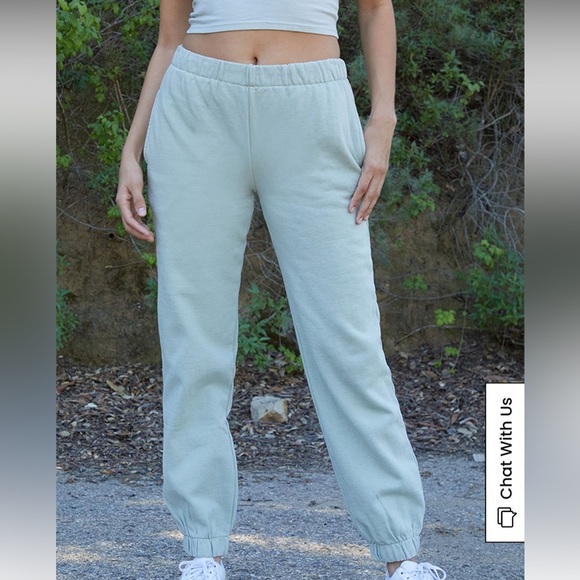 John Galt Sage Green Rosa Sweatpants O/S - Picture 5 of 16